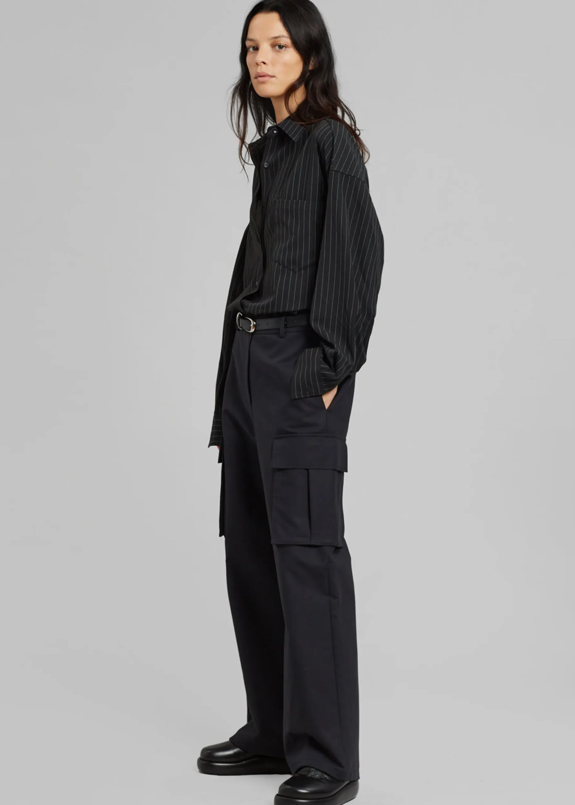 The Frankie Shop Gia Cargo Pants Black Clearance
