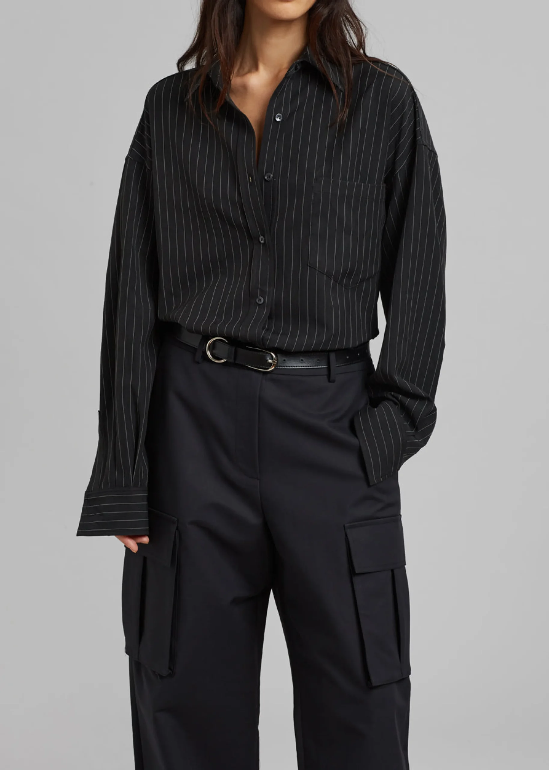 The Frankie Shop Gia Cargo Pants Black Clearance