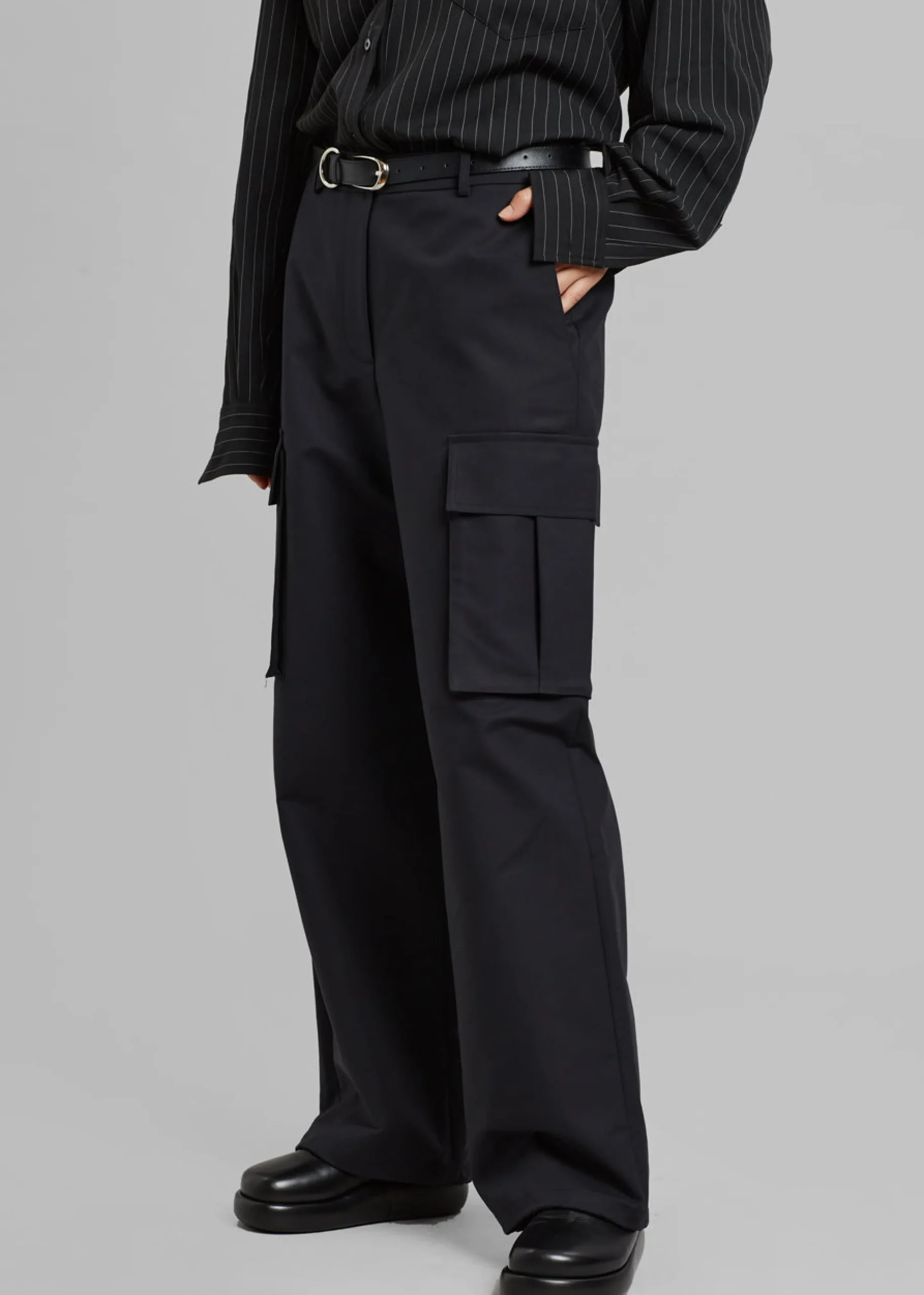 The Frankie Shop Gia Cargo Pants Black Clearance
