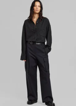 The Frankie Shop Gia Cargo Pants Black Clearance