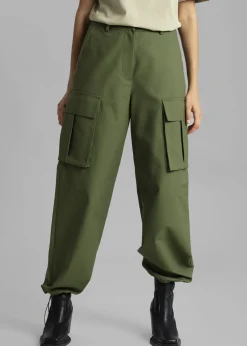 The Frankie Shop Gia Cargo Pants Olive Outlet