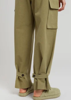 The Frankie Shop Gianna Cargo Pants Olive Sale