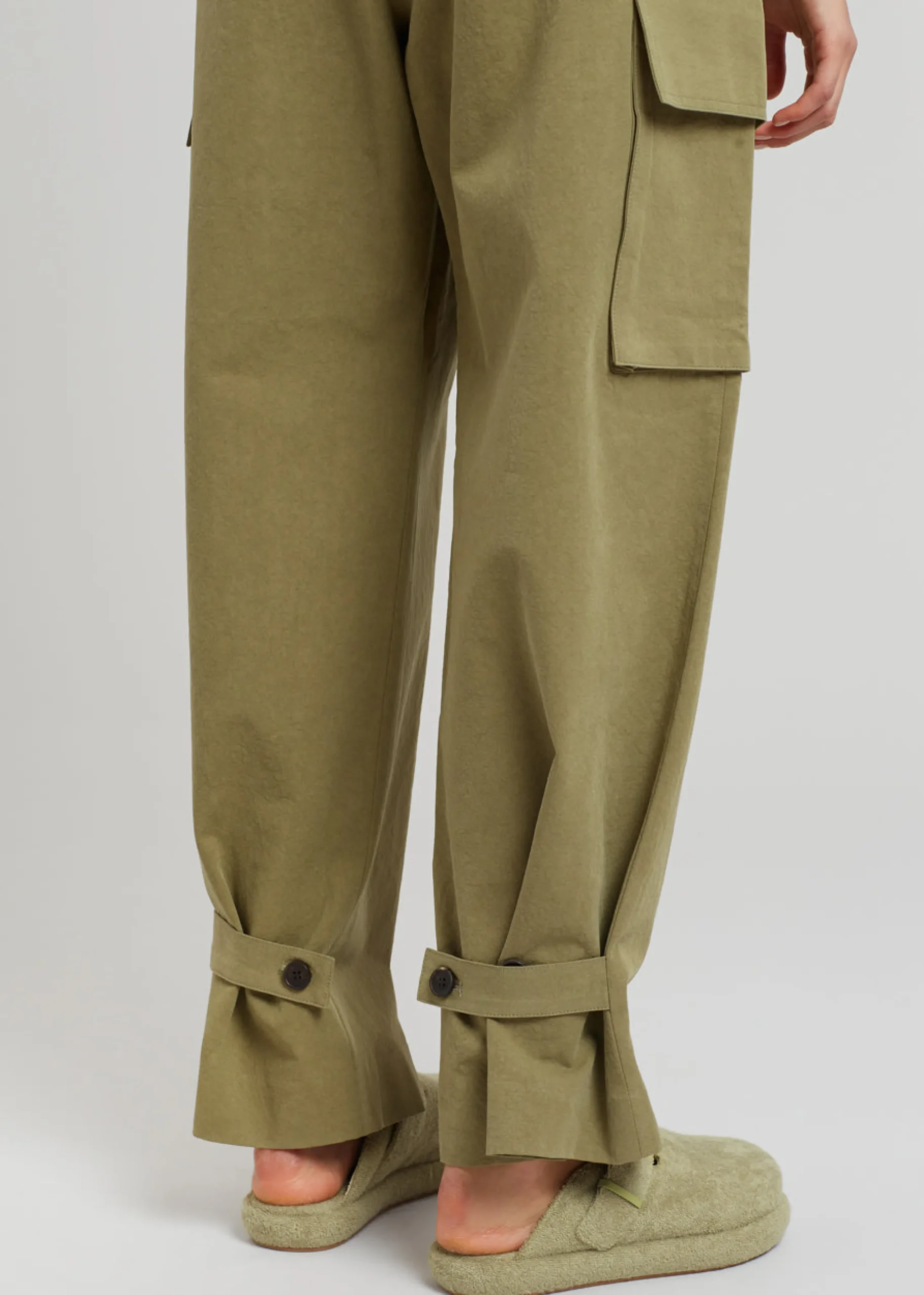 The Frankie Shop Gianna Cargo Pants Olive Sale