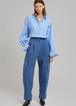 The Frankie Shop Gianna Cargo Pants Medium Wash Best