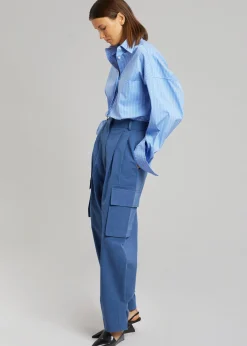 The Frankie Shop Gianna Cargo Pants Medium Wash Best