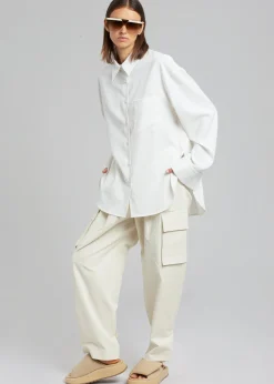 The Frankie Shop Gianna Cargo Pants Cream Sale
