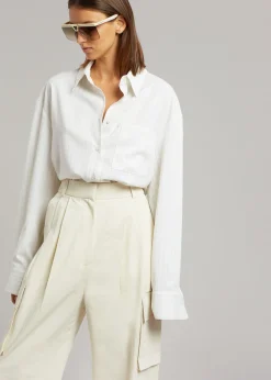 The Frankie Shop Gianna Cargo Pants Cream Sale