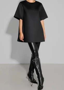 The Frankie Shop Giza Neoprene Mini Dress Black Discount