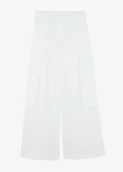 The Frankie Shop Gladys Cargo Pants White Clearance