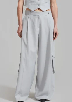 The Frankie Shop Gladys Cargo Pants Grey Best