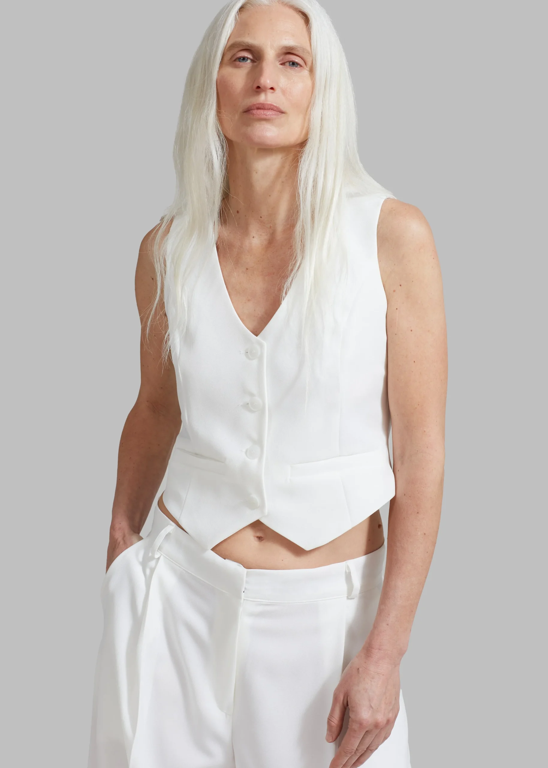 The Frankie Shop Gladys Vest White