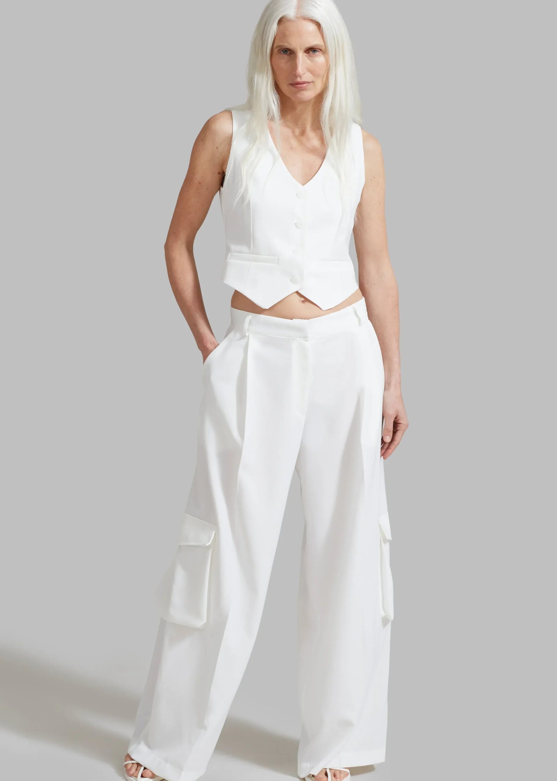 The Frankie Shop Gladys Vest White