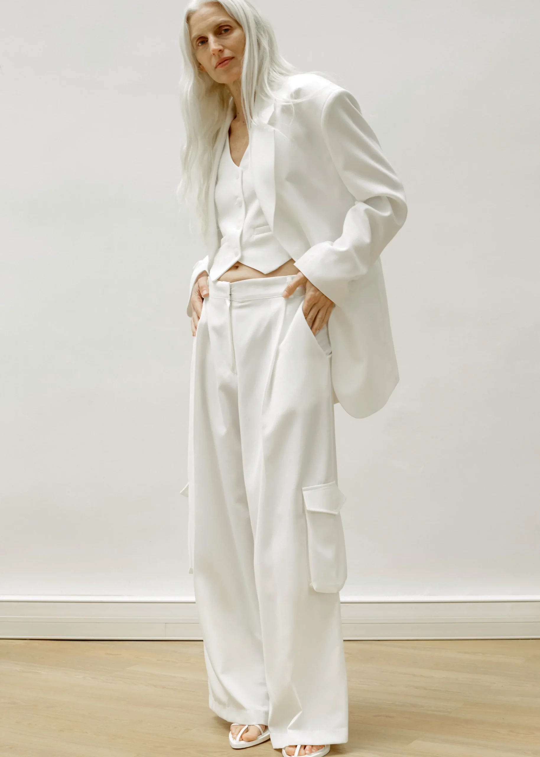 The Frankie Shop Gladys Vest White