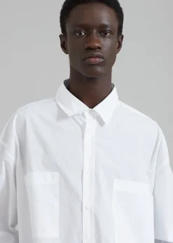 The Frankie Shop Gus Oversized Shirt White Discount