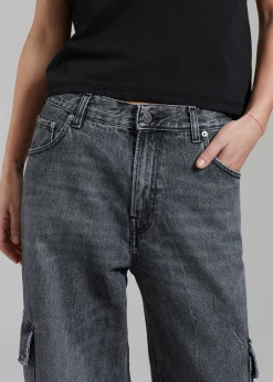 The Frankie Shop Haikure Bethany Cargo Pants Marble Black Online