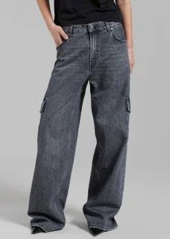 The Frankie Shop Haikure Bethany Cargo Pants Marble Black Online