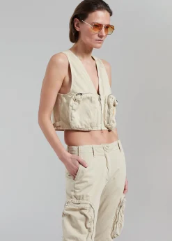 The Frankie Shop Haikure Gwen Vest Barley Discount