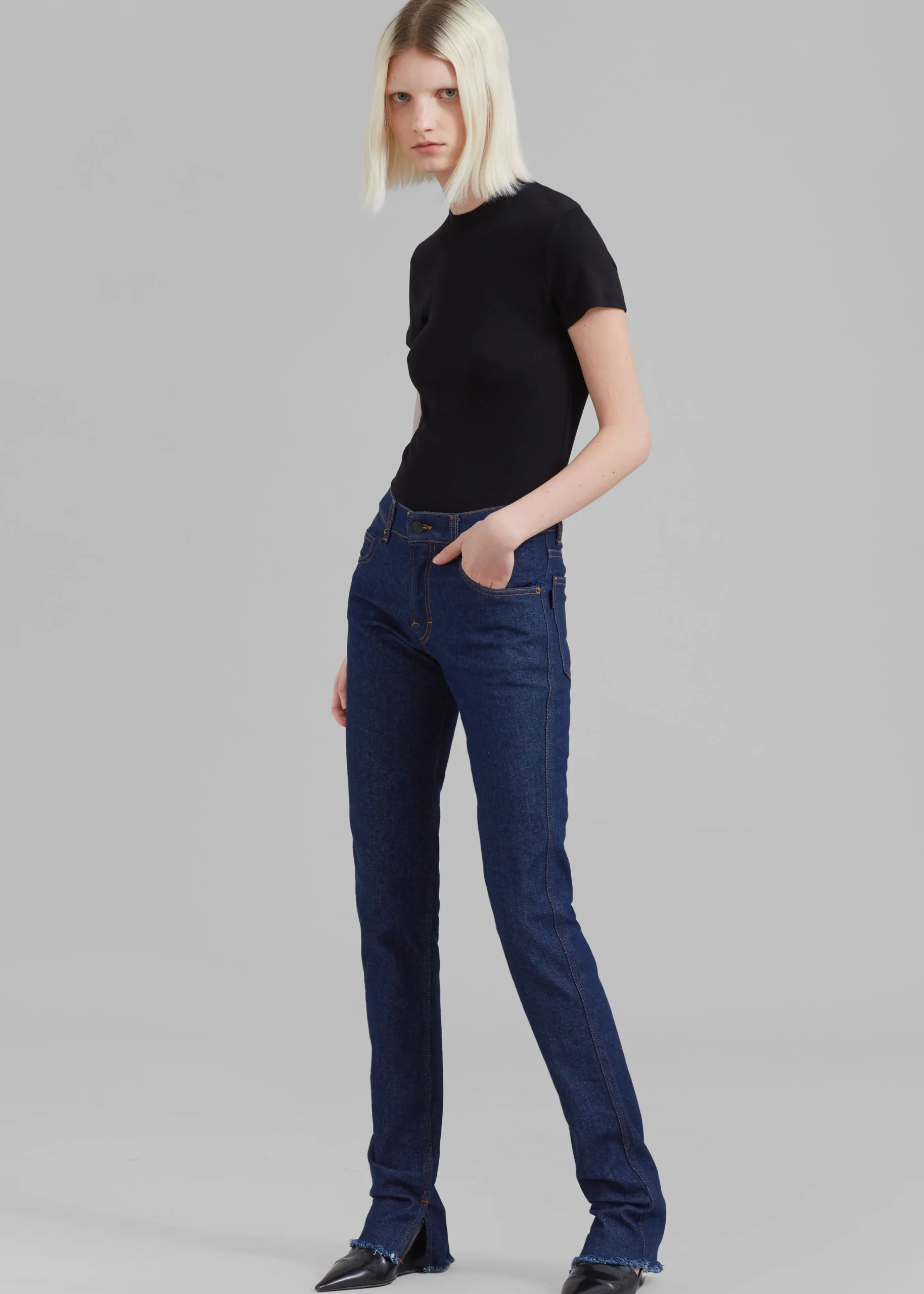 The Frankie Shop Haikure Sherry Pants Blue Rinse