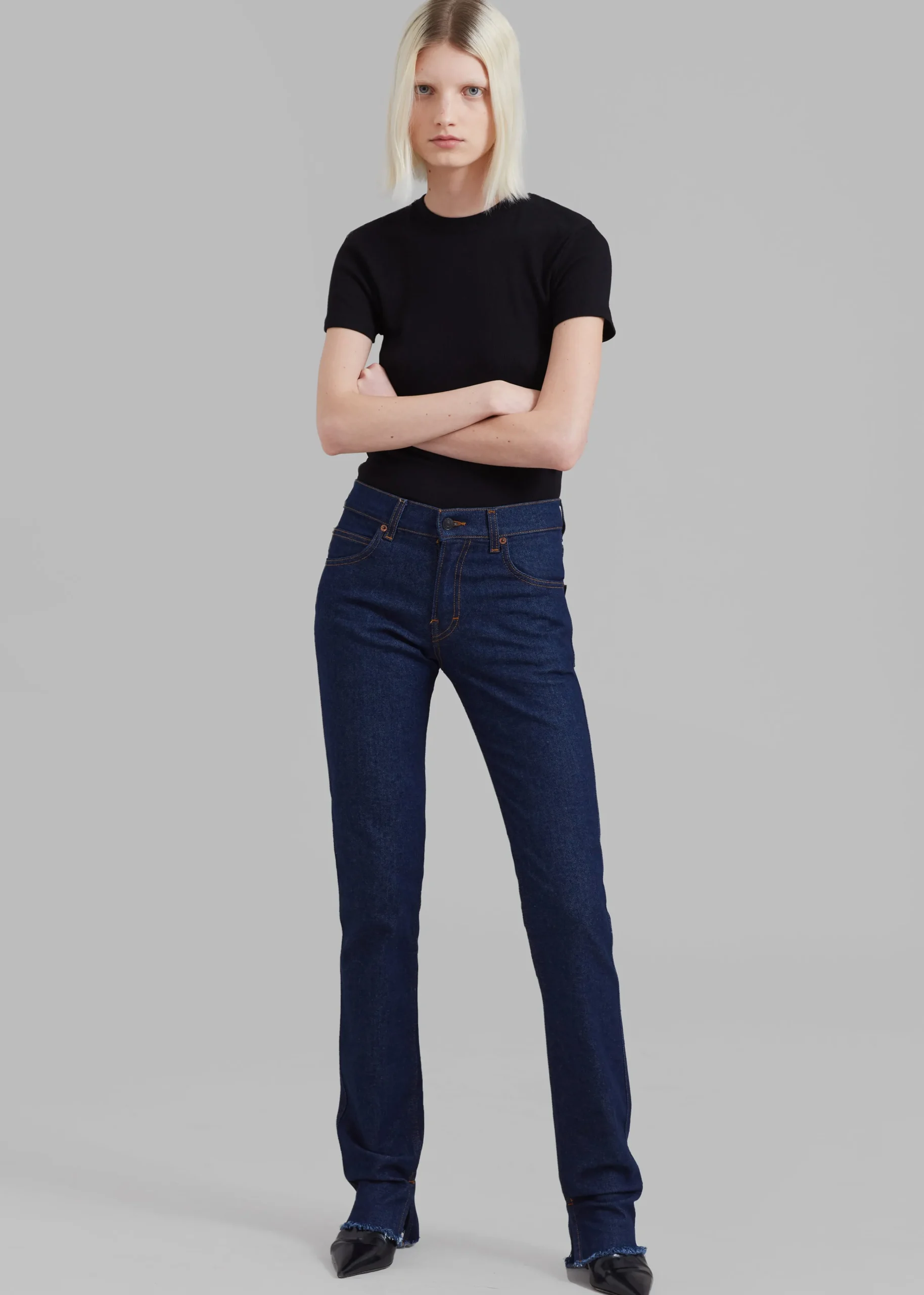 The Frankie Shop Haikure Sherry Pants Blue Rinse