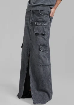 The Frankie Shop Haikure Skylar Skirt Marble Black Sale