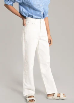 The Frankie Shop Hann Denim Pants White Sale