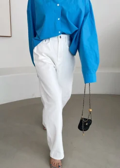 The Frankie Shop Hann Denim Pants White Sale