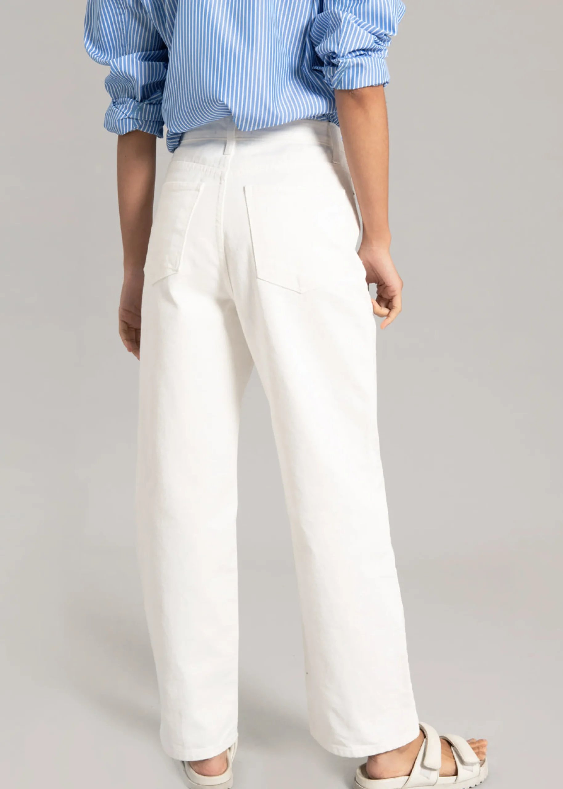 The Frankie Shop Hann Denim Pants White Sale