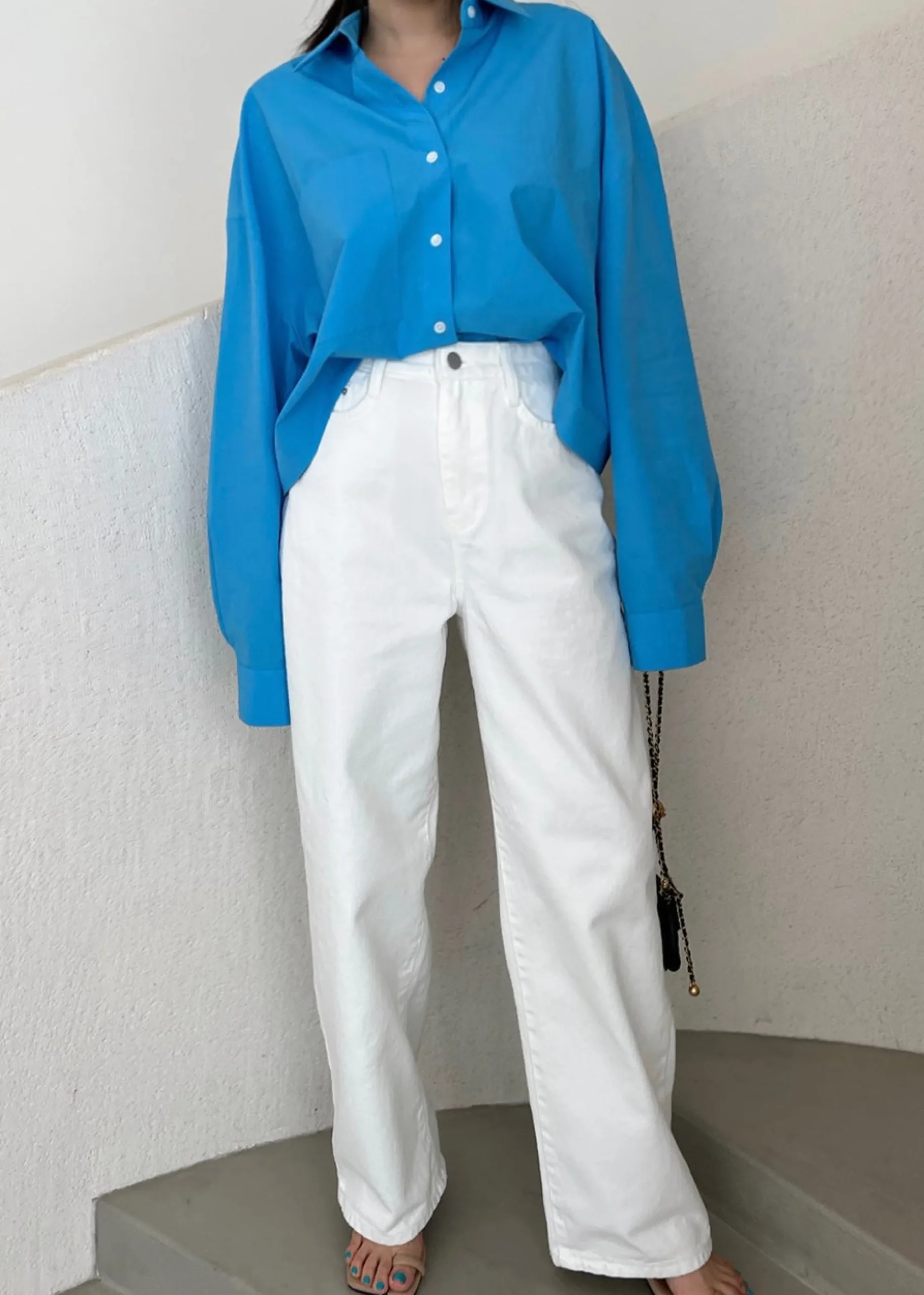 The Frankie Shop Hann Denim Pants White Sale