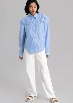 The Frankie Shop Hann Denim Pants White Sale
