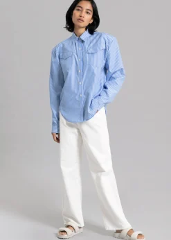 The Frankie Shop Hann Denim Pants White Sale