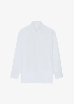 The Frankie Shop Hanna Silky Oversized Blouse White Sale