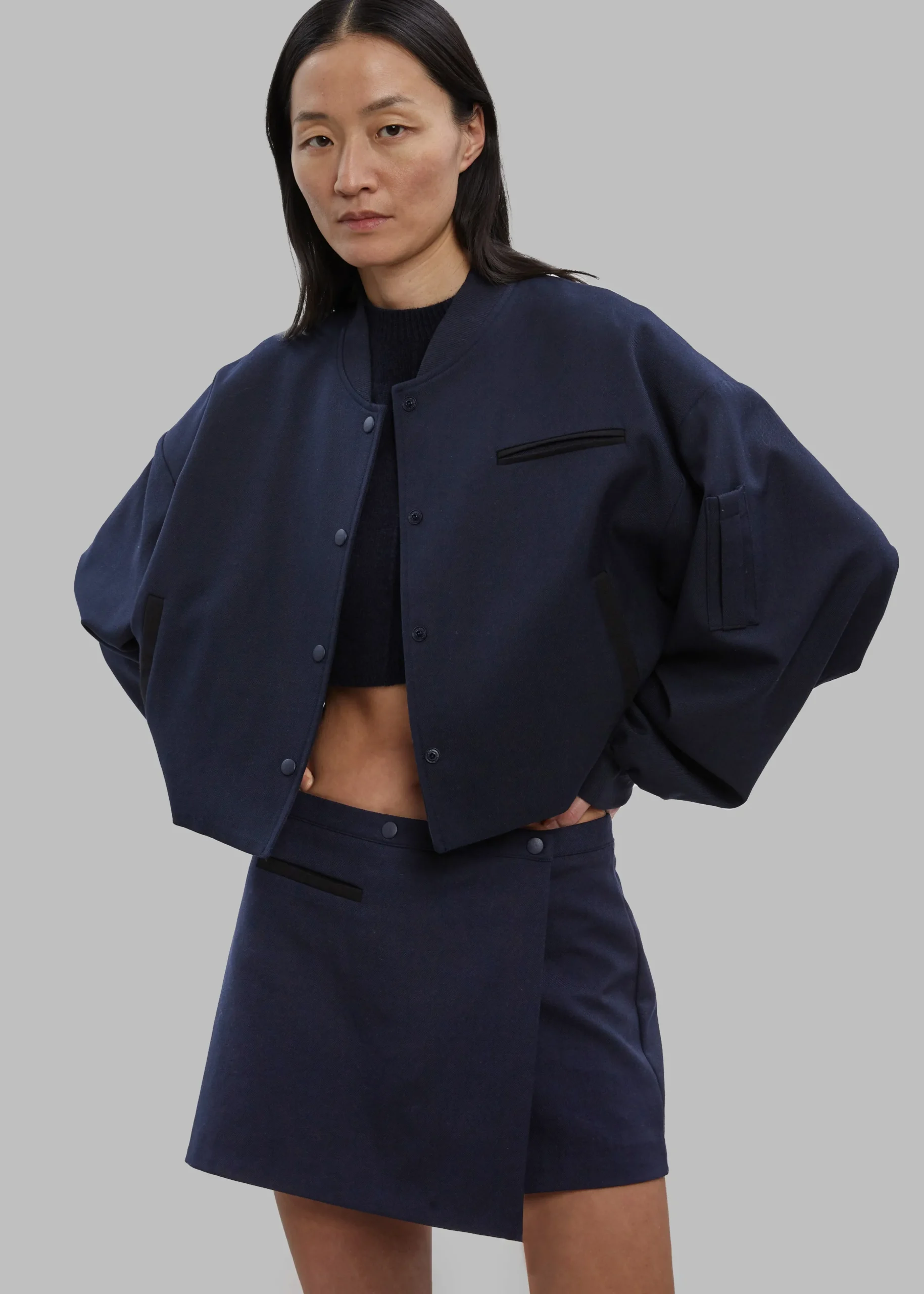 The Frankie Shop Hava Jacket Navy Online