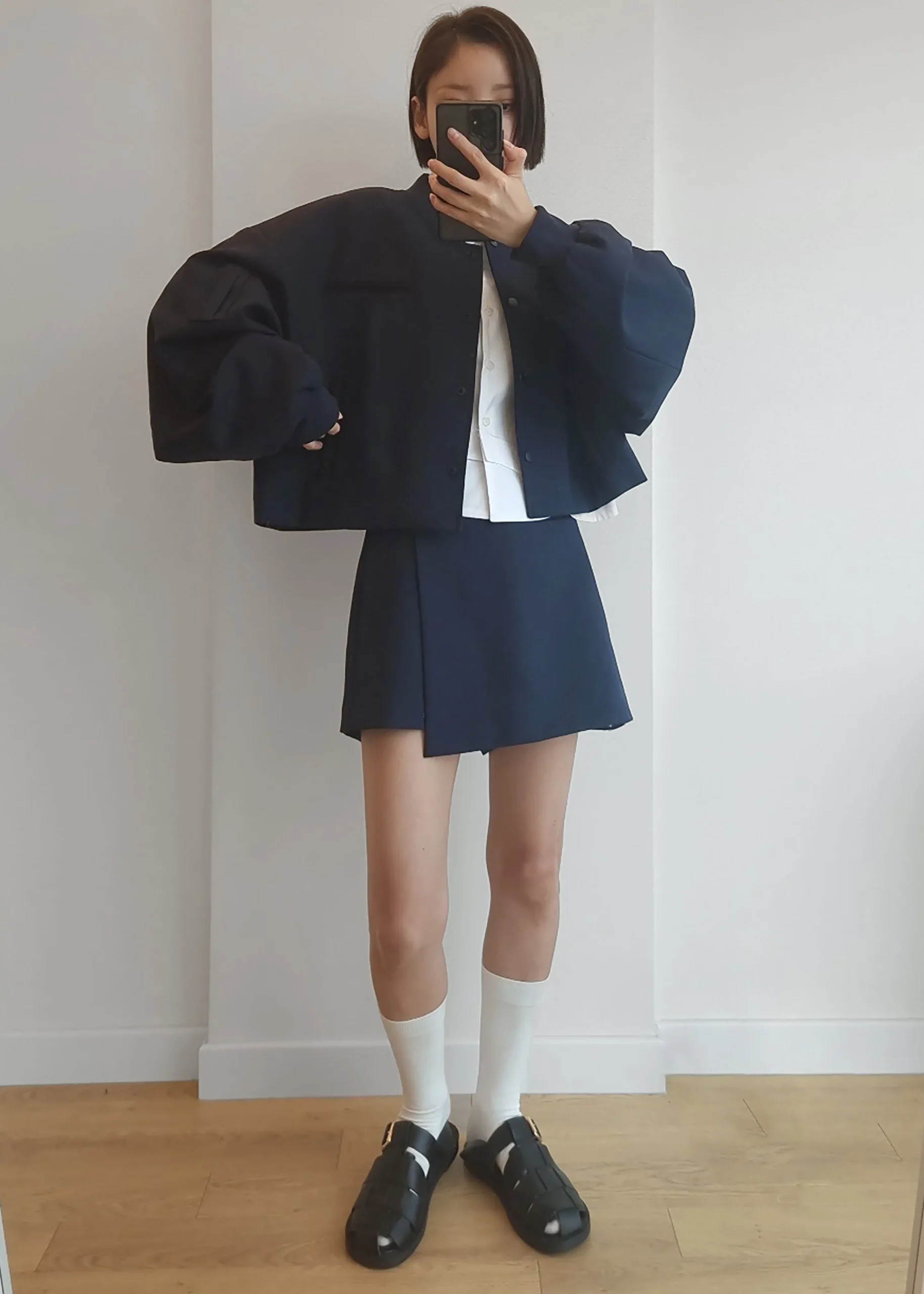 The Frankie Shop Hava Jacket Navy Online