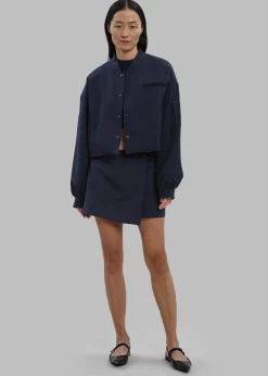 The Frankie Shop Hava Jacket Navy Online