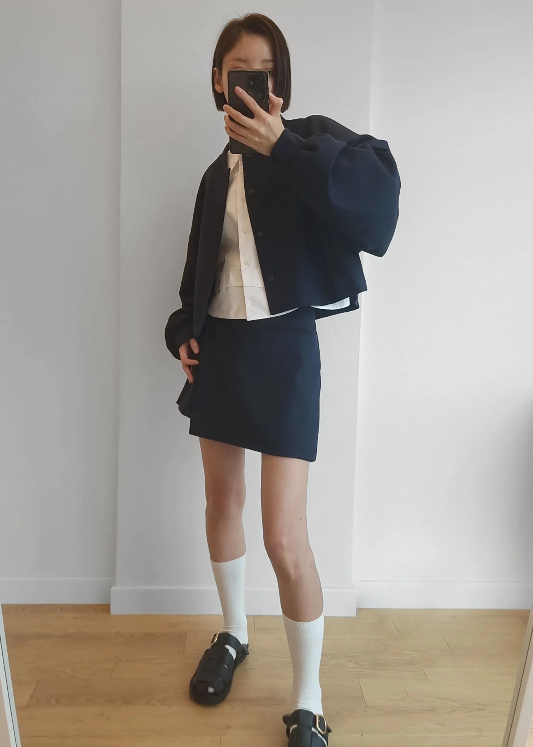 The Frankie Shop Hava Jacket Navy Online
