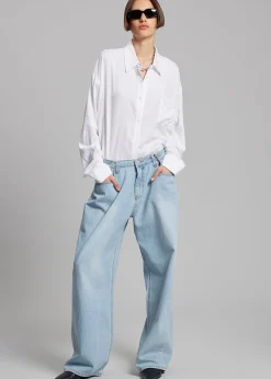 The Frankie Shop Hayla Denim Pants Light Wash Online