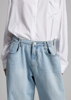 The Frankie Shop Hayla Denim Pants Light Wash Online