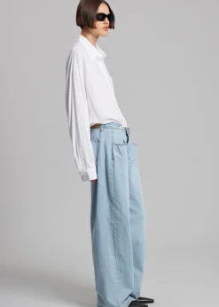 The Frankie Shop Hayla Denim Pants Light Wash Online