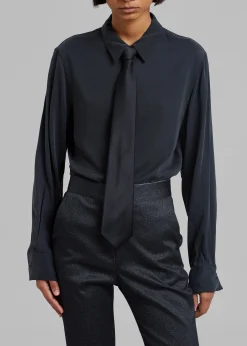 The Frankie Shop Helena Necktie Black Sale