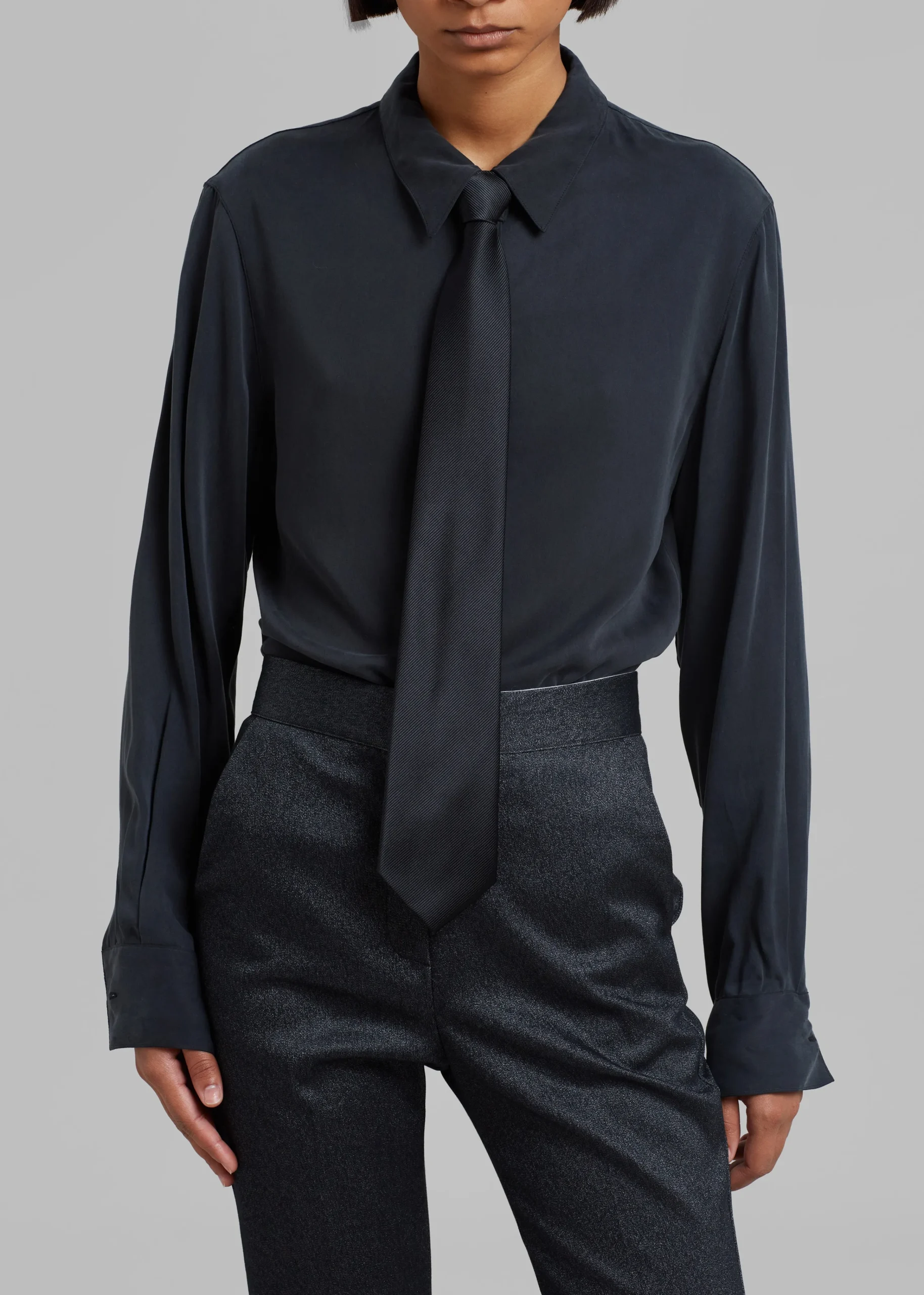 The Frankie Shop Helena Necktie Black Sale