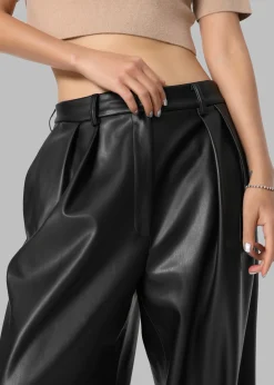 The Frankie Shop Helsinki Faux Leather Pants Black Sale