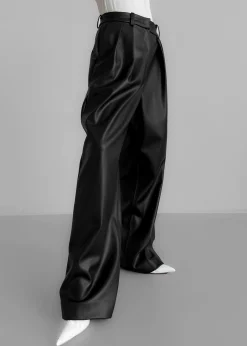 The Frankie Shop Helsinki Faux Leather Pants Black Sale