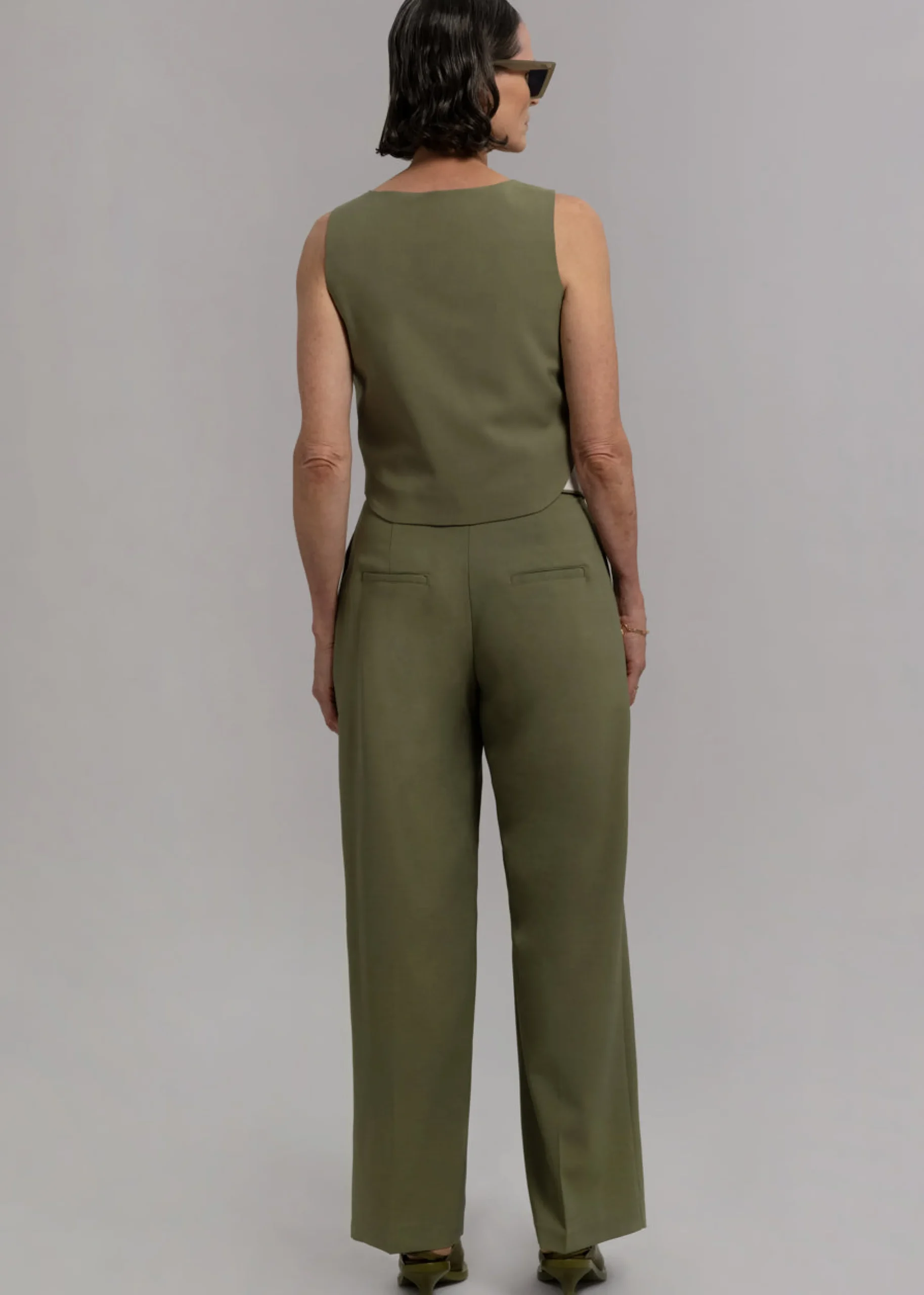 The Frankie Shop Holi Vest Olive Hot
