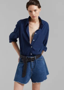 The Frankie Shop Howell Denim Shorts Blue Denim Best