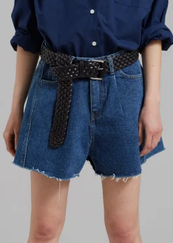 The Frankie Shop Howell Denim Shorts Blue Denim Best