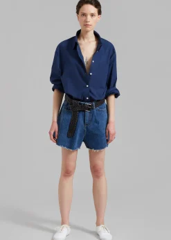 The Frankie Shop Howell Denim Shorts Blue Denim Best