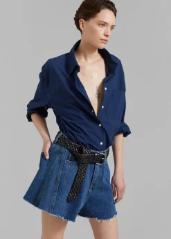 The Frankie Shop Howell Denim Shorts Blue Denim Best