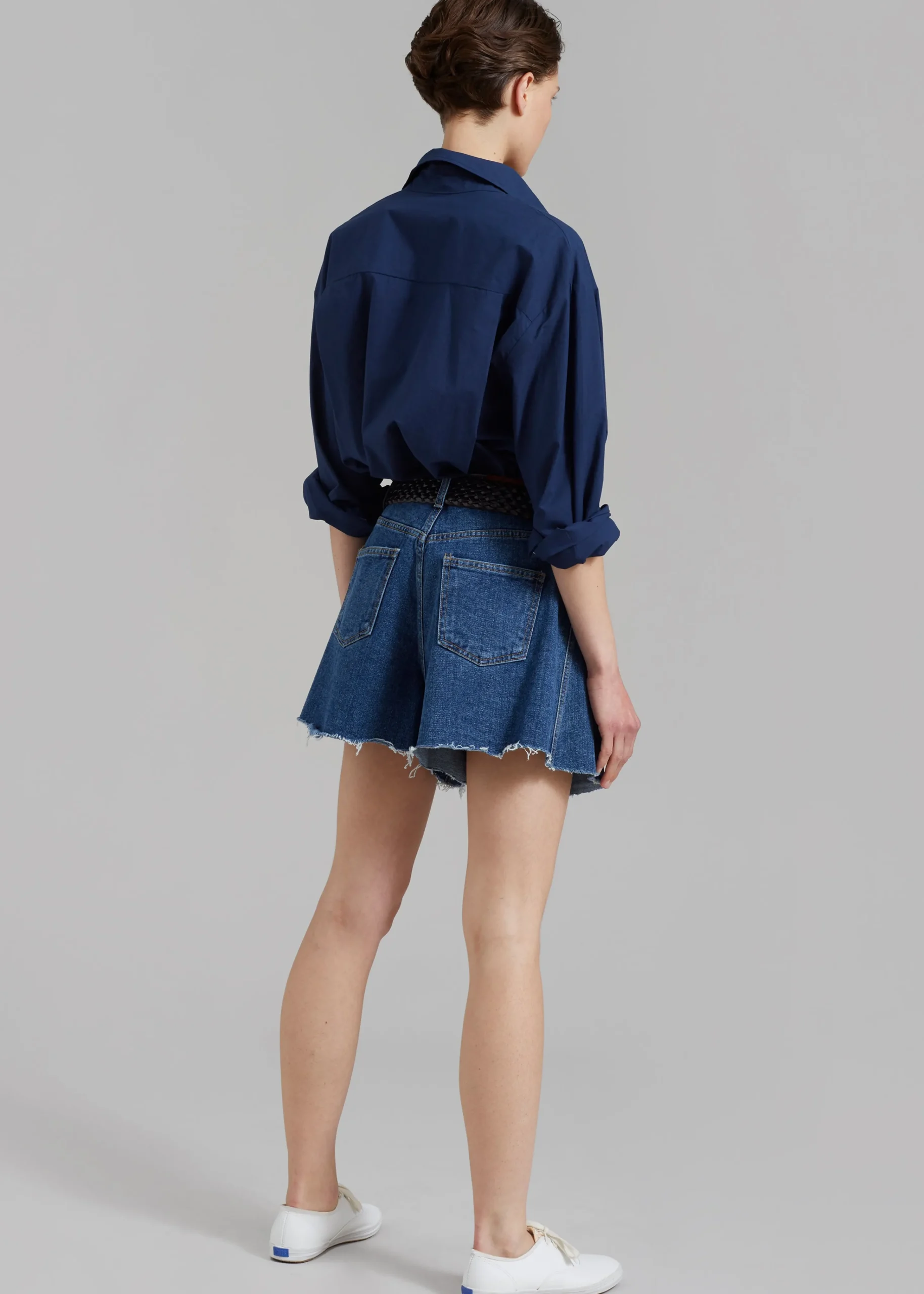 The Frankie Shop Howell Denim Shorts Blue Denim Best