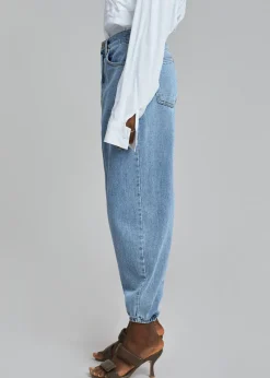 The Frankie Shop Hutch Denim Jogger Worn Wash New