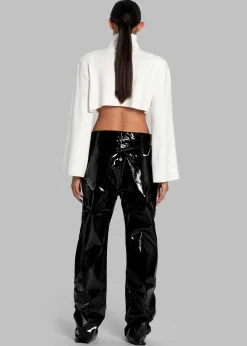 The Frankie Shop Ileen Vinyl Pants Black Online